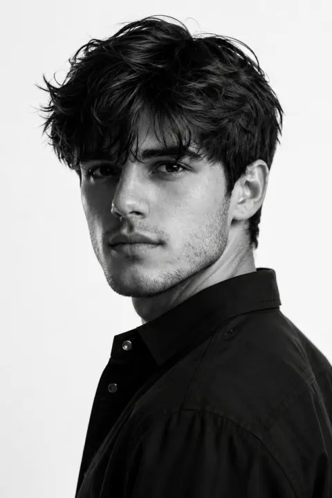 Stunning Black and White Male Portrait