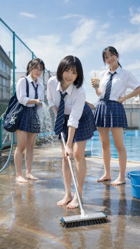 Poolside Summer Cleaning