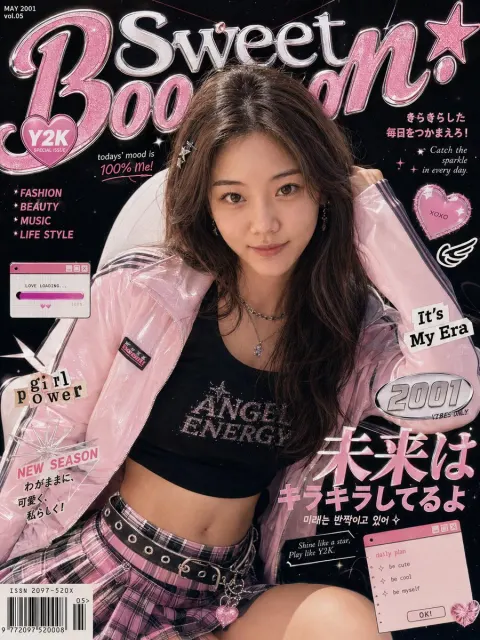 Y2K Magazine Cover Generator