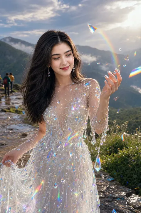 Crystal Fantasy Golden Hour Portrait