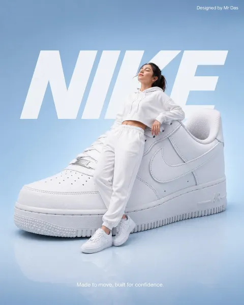 Minimalist Nike Giant Sneaker Ad