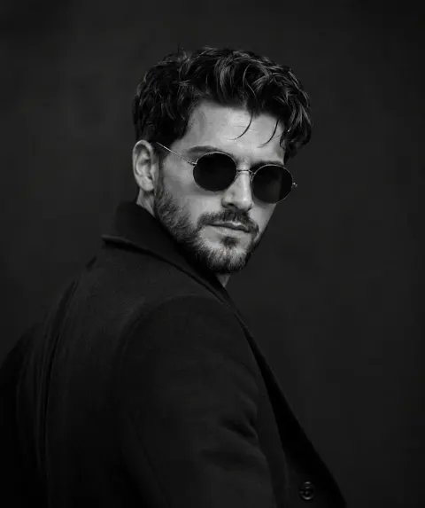Cinematic Noir Fashion Portrait