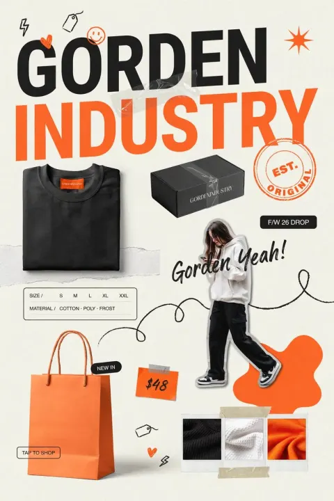 Bold Streetwear Brand Launch Poster