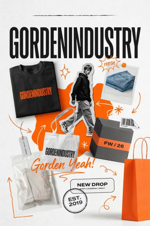 Streetwear Brand Collage Poster