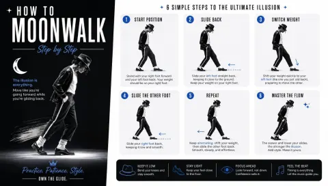 Modern Stylish Moonwalk Poster Design