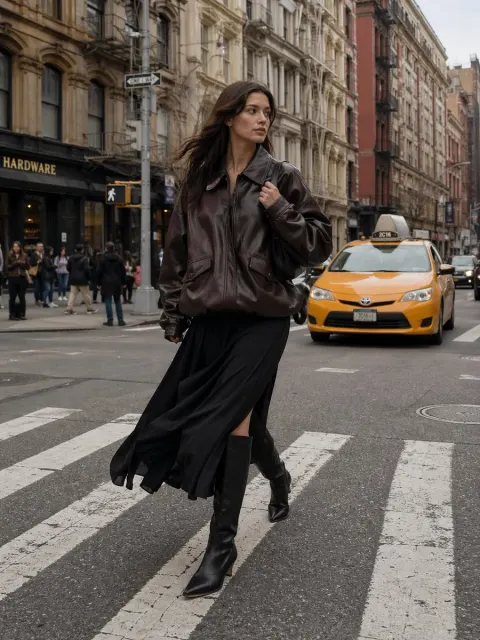 Urban Fashion Street Style Walk