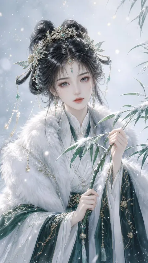 Ethereal Snow Fairy Portrait