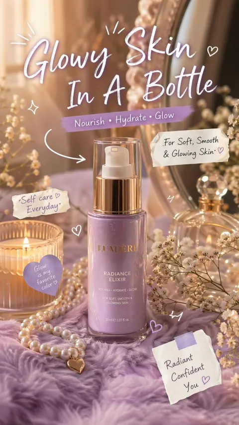 Luxury Skincare Serum Ad