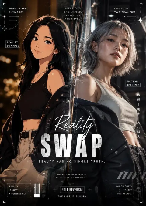 Reality Fiction Role Reversal Poster
