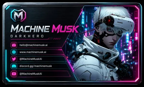Cyberpunk AI Creator Business Card