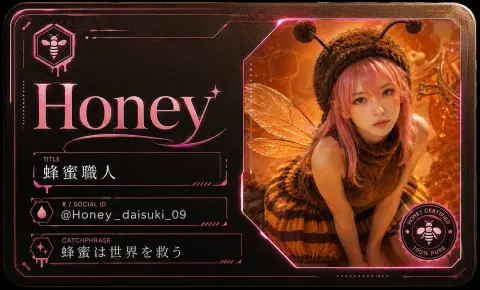 Futuristic Bee Creator Card