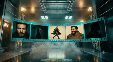 Cinematic Film Strip Studio Scene