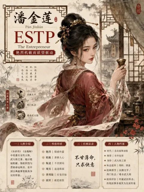 Pan Jinlian MBTI Guofeng Poster