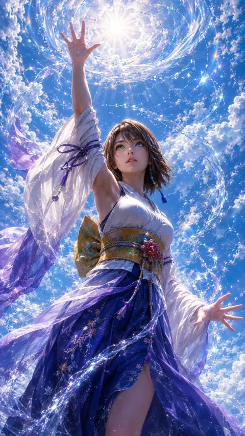 Water Ribbon Magic Portrait