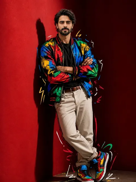 Photo to Semi-Illustrated Street Fashion