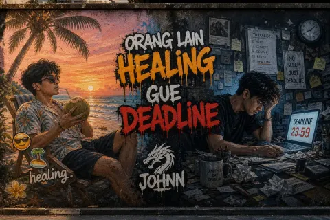Healing vs Deadline Street Art