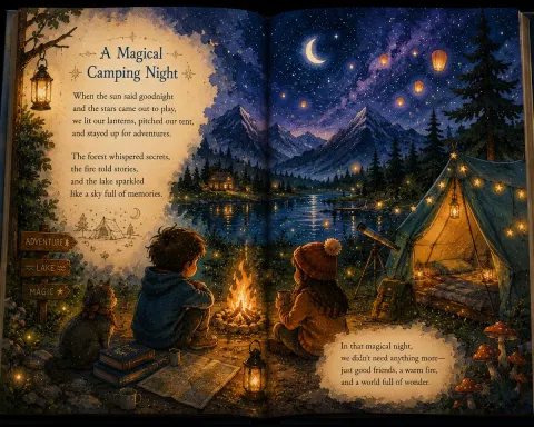 Magical Storybook Camping Night