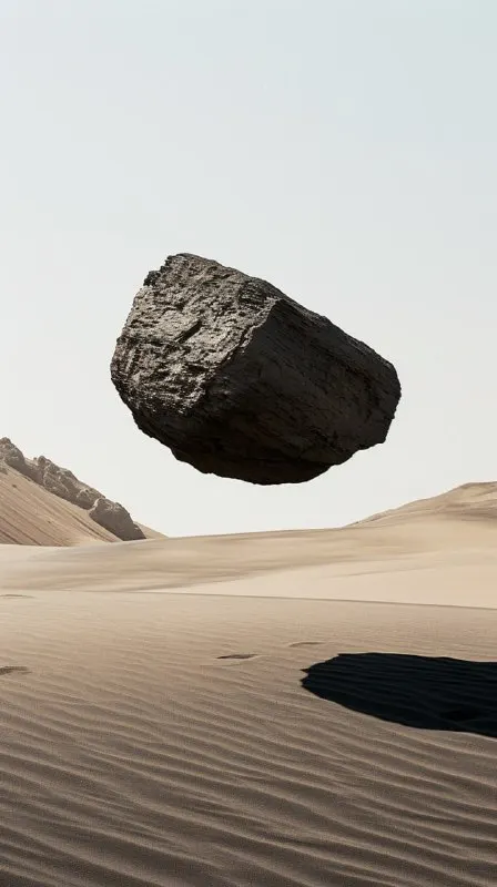 Levitating Rocks in the Atacama Desert Photo
