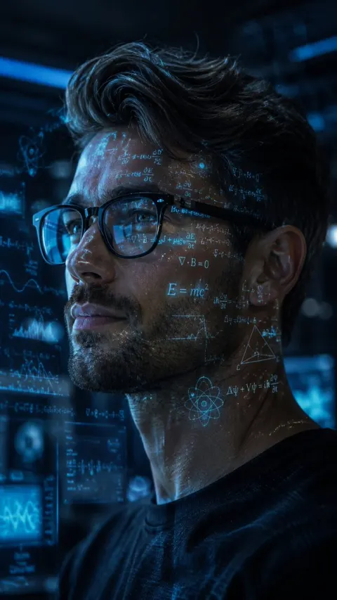 Holographic Genius Portrait