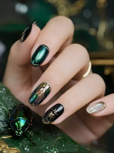 Luxury Nail Art Close-Up Photography