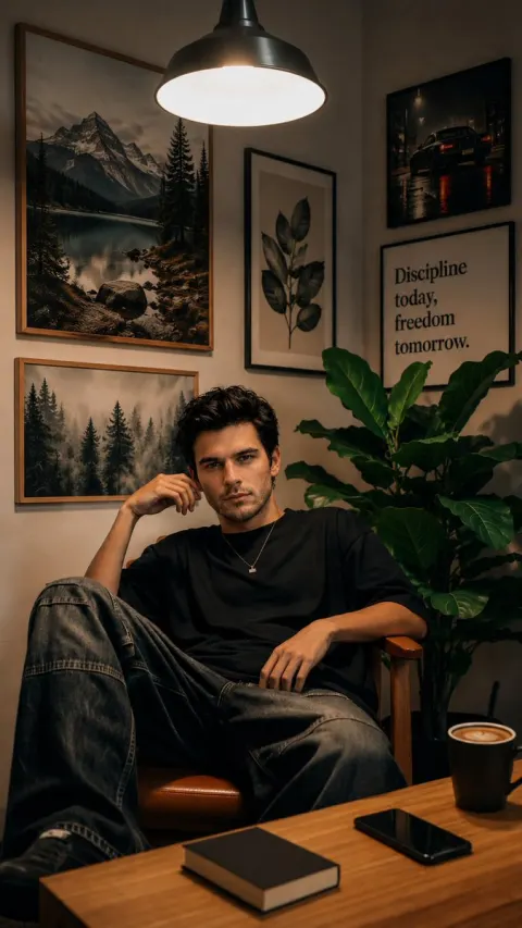 Cinematic Café Portrait Masterpiece