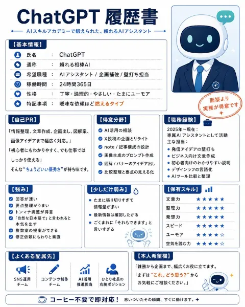 ChatGPT's Witty Business Resume