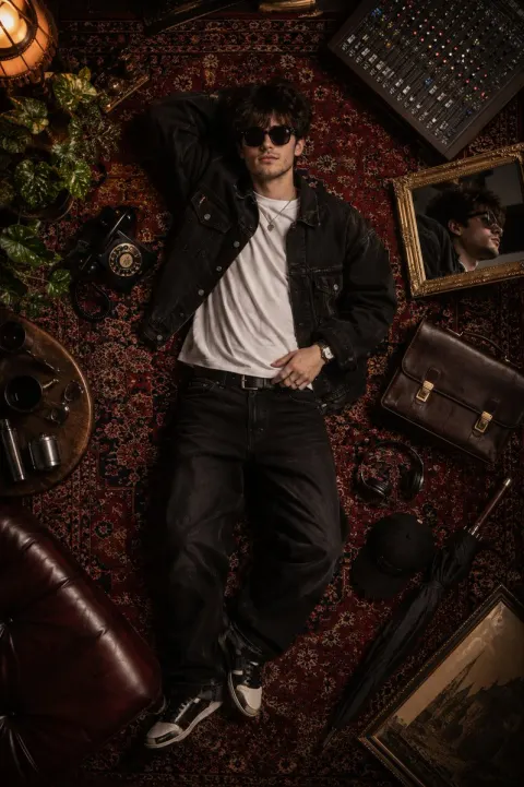 Luxury Top-Down Fashion Editorial