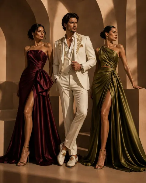 Luxury Fashion Editorial Trio