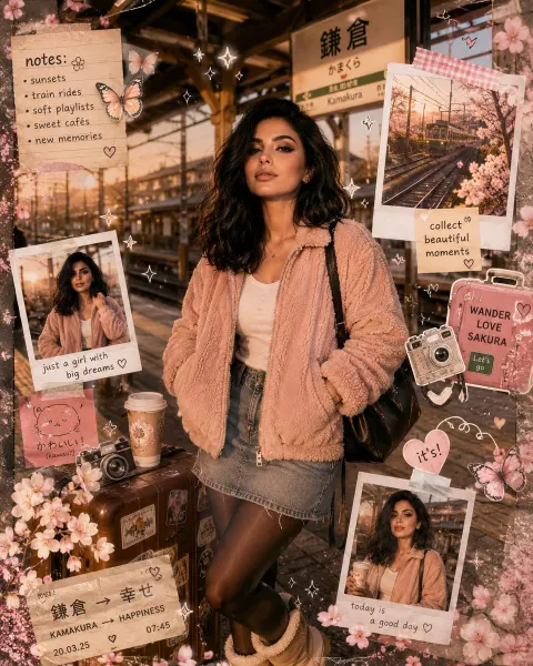 Dreamy Kawaii Travel Scrapbook