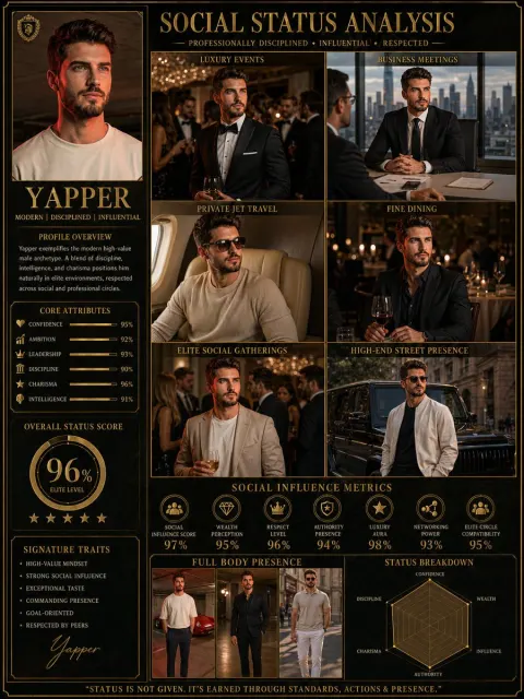 Premium Social Status Analysis Poster