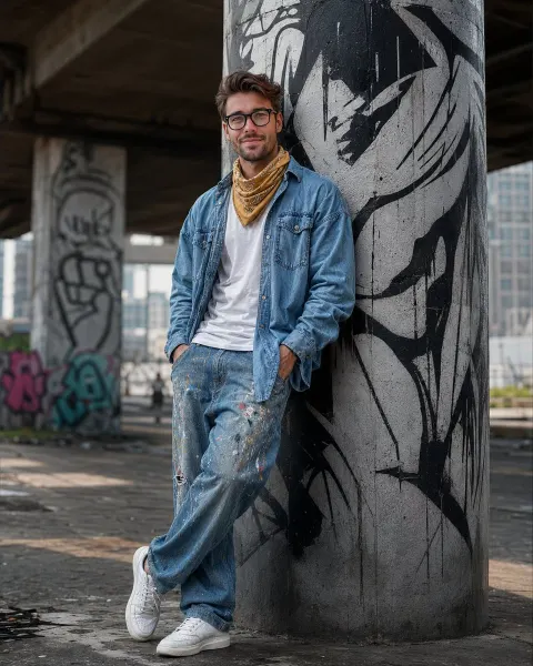 Edgy Street Fashion Portrait