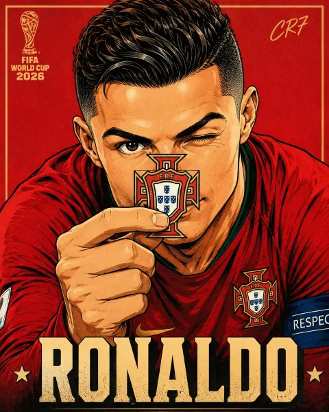 World Cup Anime Pop-Art Poster