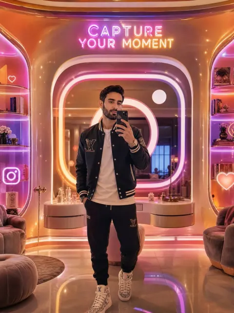 Neon Selfie Lounge