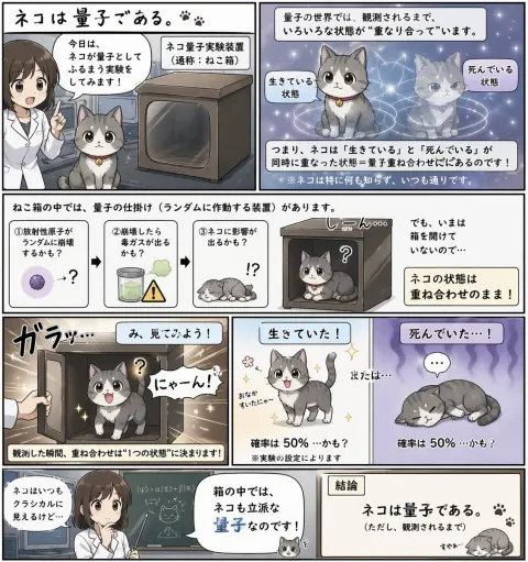 Quantum Cat Manga Creation