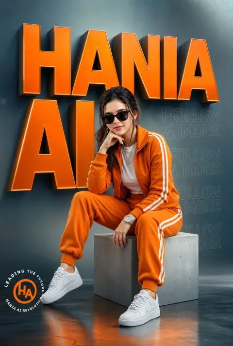HANIA AI Fashion Revolution Poster