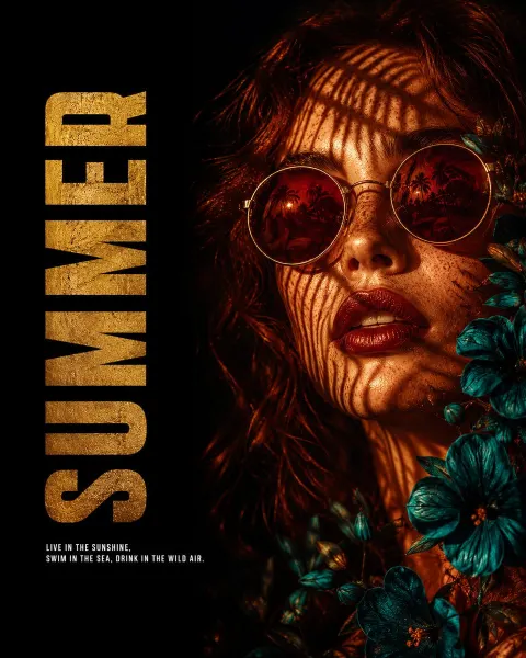 Summer Editorial Poster Design