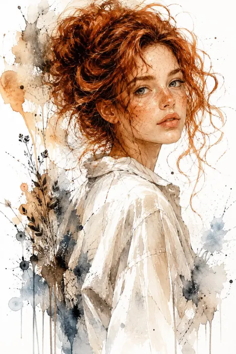 Expressive Watercolor Portrait