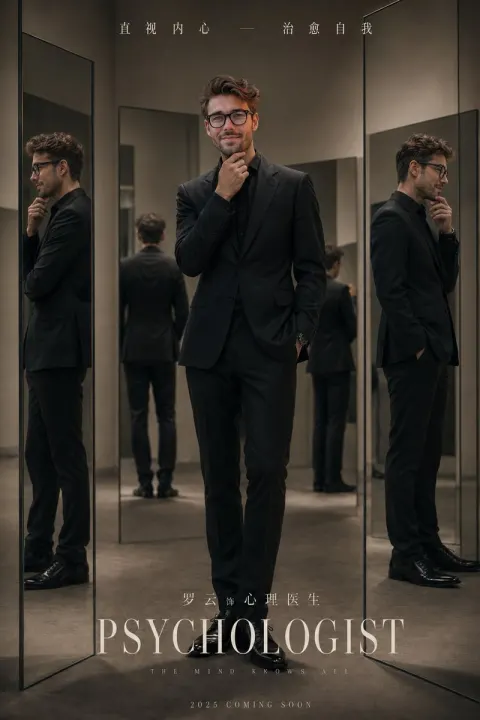 Psychologist Mirror Portrait