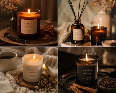Luxury Candle Ambient Product Imagery