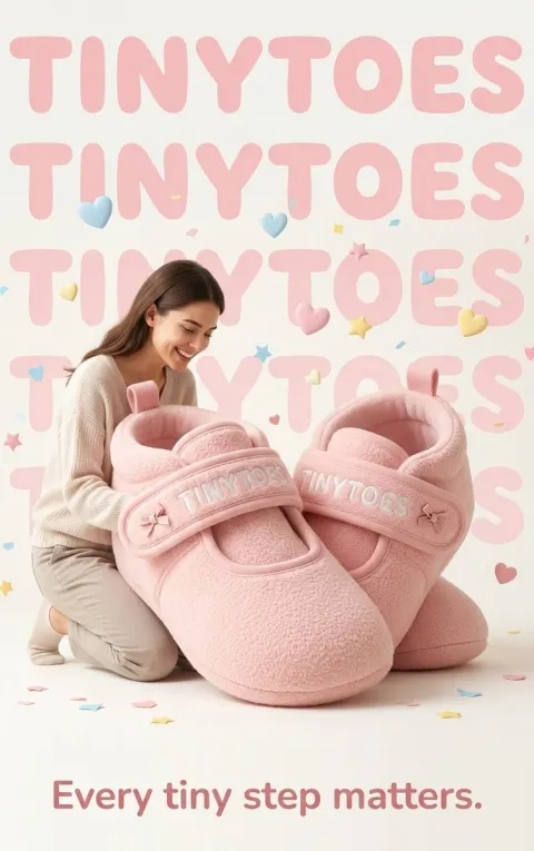 Heartwarming Baby Shoes Ad Poster