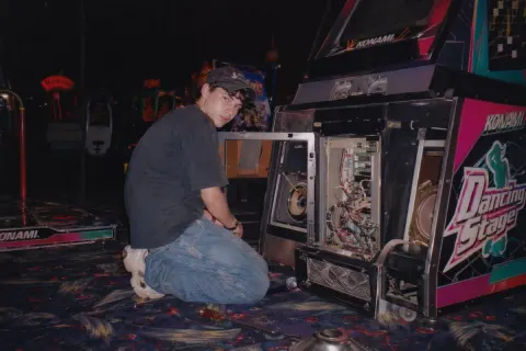 Vintage 90s Arcade Machine Repair