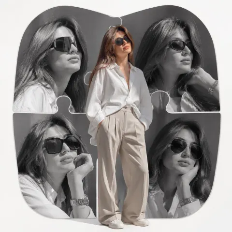 Fashion Editorial Collage Portrait