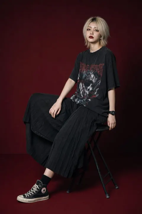 Gothic High Fashion Editorial Portrait