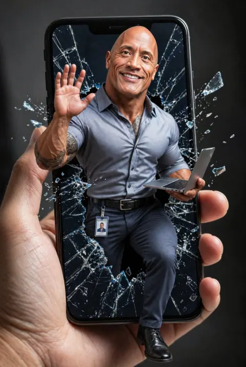 Celebrity Phone Screen Burst Meme