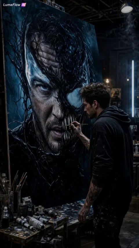 Dark Venom Portrait Digital Art