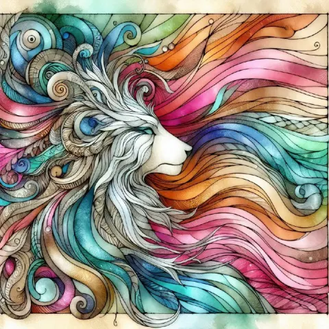 Flowerpunk Celestial Bear Queen Stained Glass Art