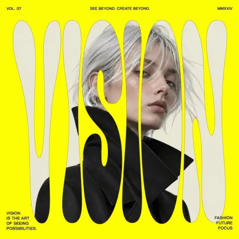Neon Typography Fashion Editorial Poster