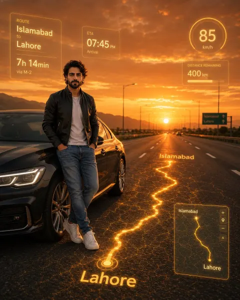 Holographic Highway Journey