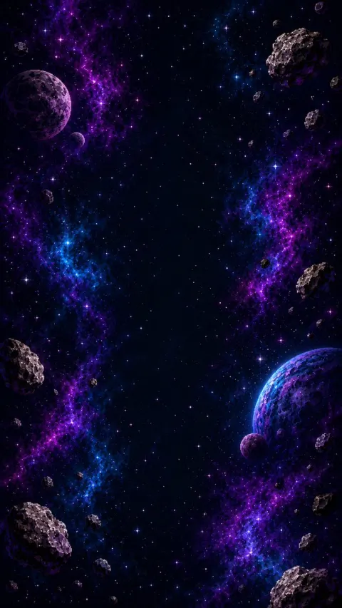 Retro Pixel Space Shooter Background