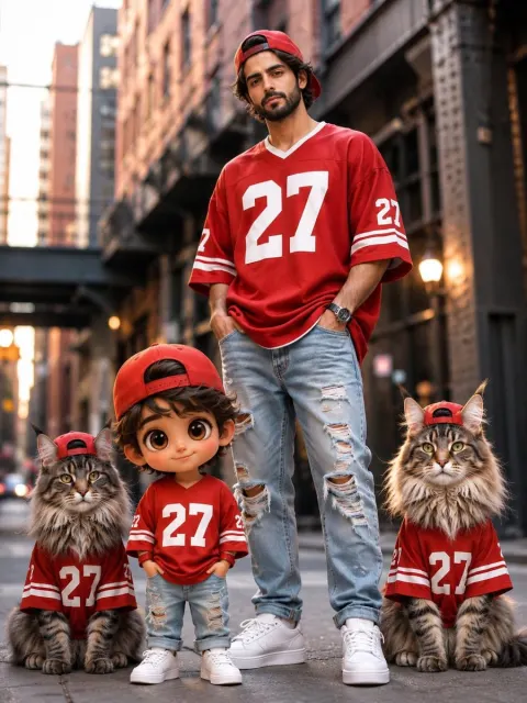 Cute Street Fashion Chibi Portrait
